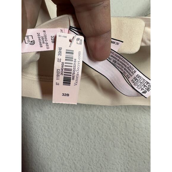 Victoria’s Secret 32B Incredible T-Shirt Bra Tan Padded No Wire NWT - Picture 9 of 13